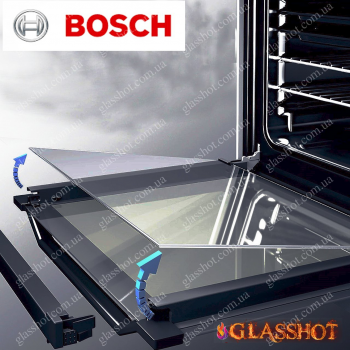 Стекло внутреннее двери духовки Bosch (Бош) Стекло внутреннее двери духовки Bosch (Бош)